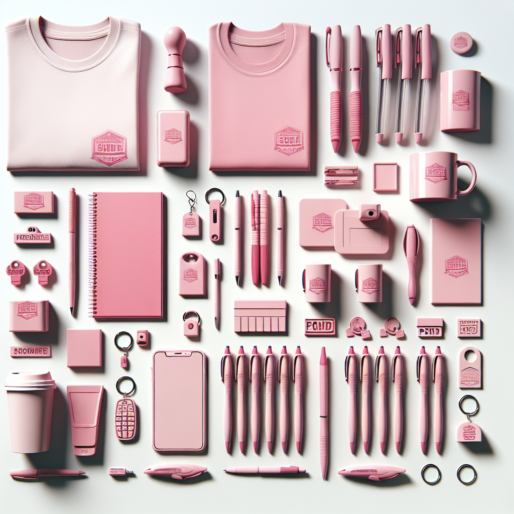 Różowe gadżety reklamowe